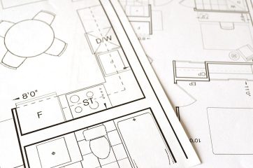 Banyo tadilatı için çizilmiş mimari plan ve krokiler