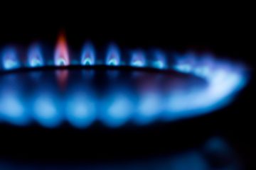 Mavi alevli gaz ocağı