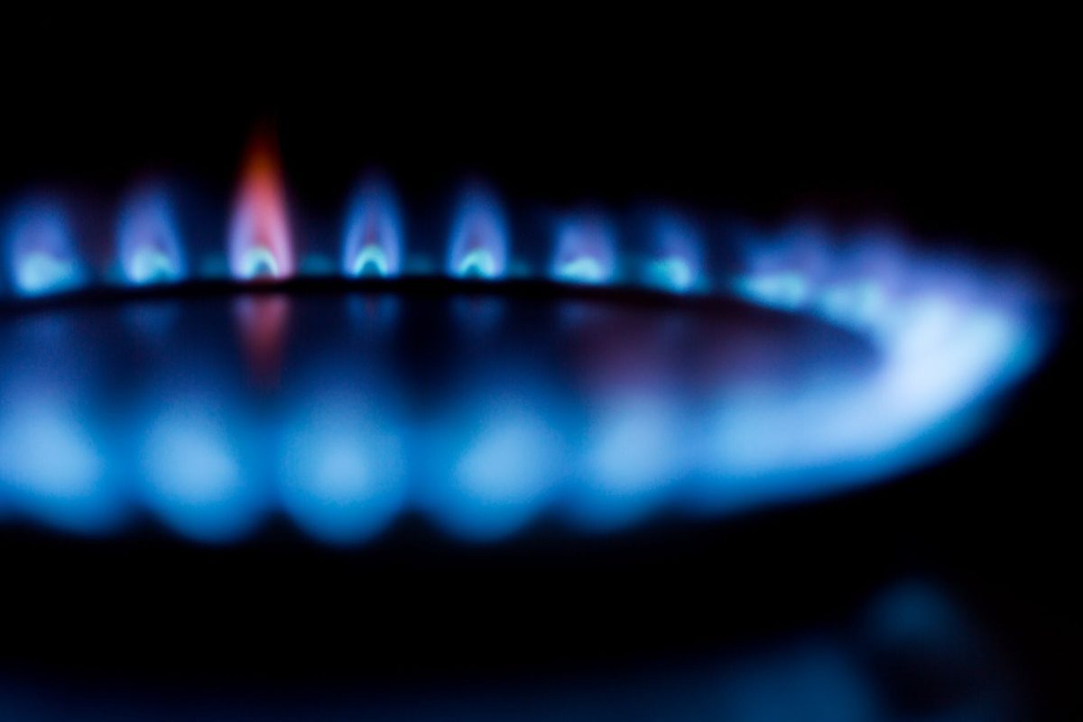 Mavi alevli gaz ocağı