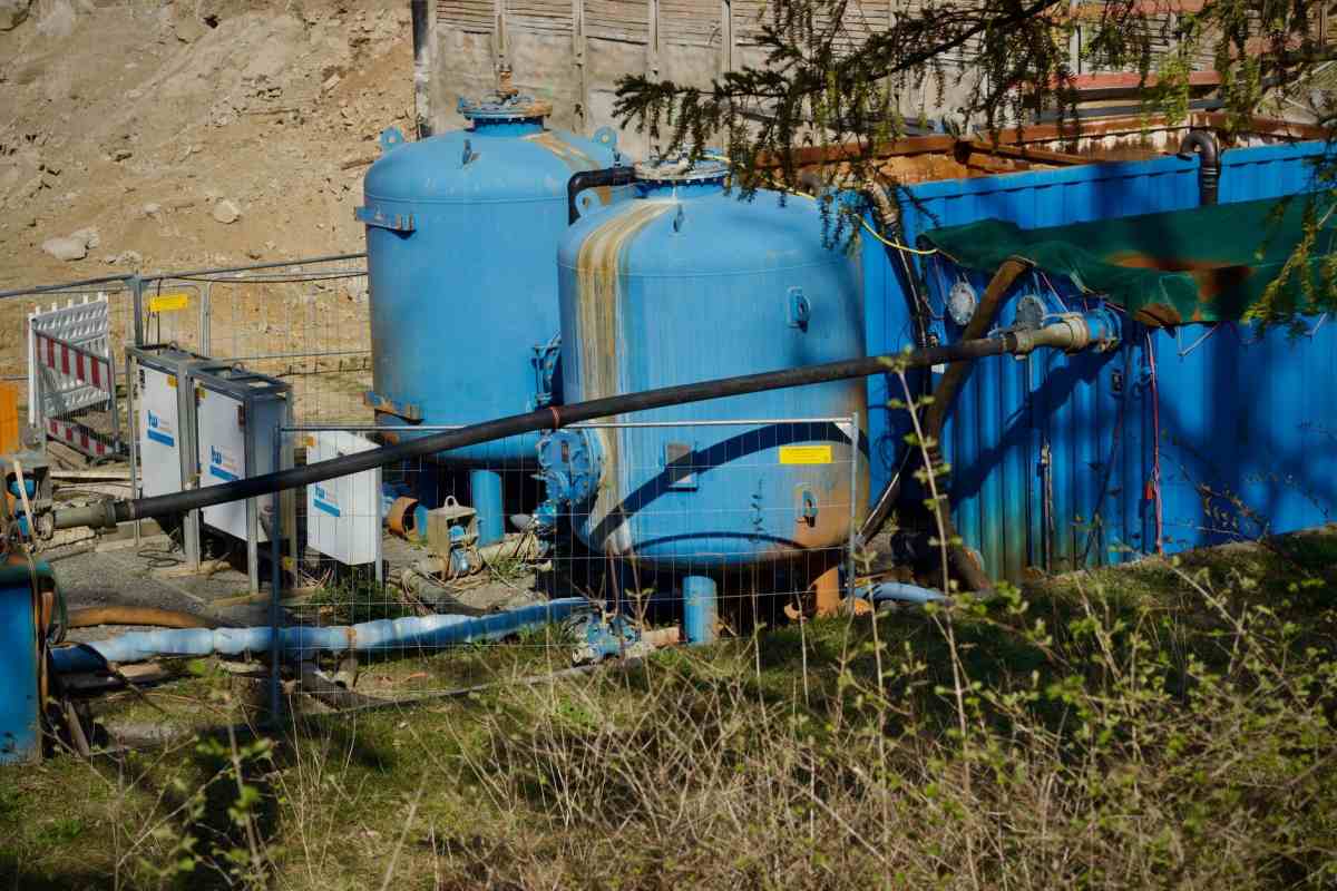 Mavi basınçlı tank grubu